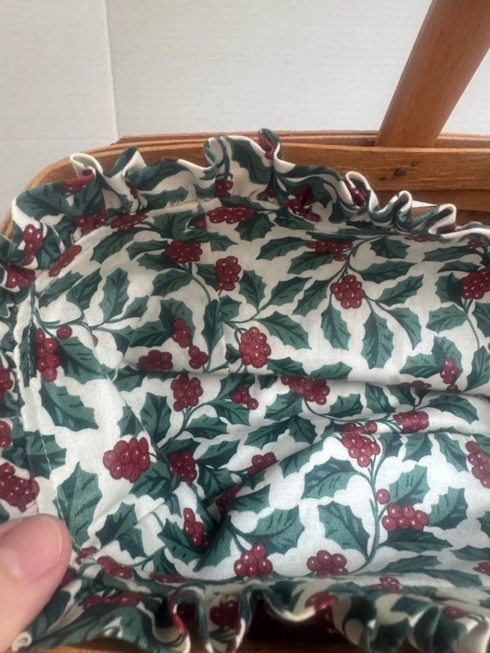 Longaberger 1990 Gingerbread Basket with Liner